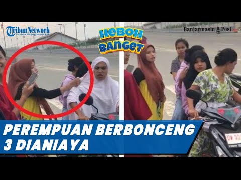 Perempuan Berbonceng 3 Dianiaya Wanita lain Di Kota Palu Viral Di Sosmed