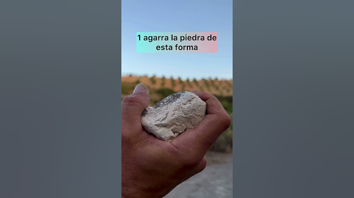 Te enseño a tirar PIEDRAS más fuertes con la MANO