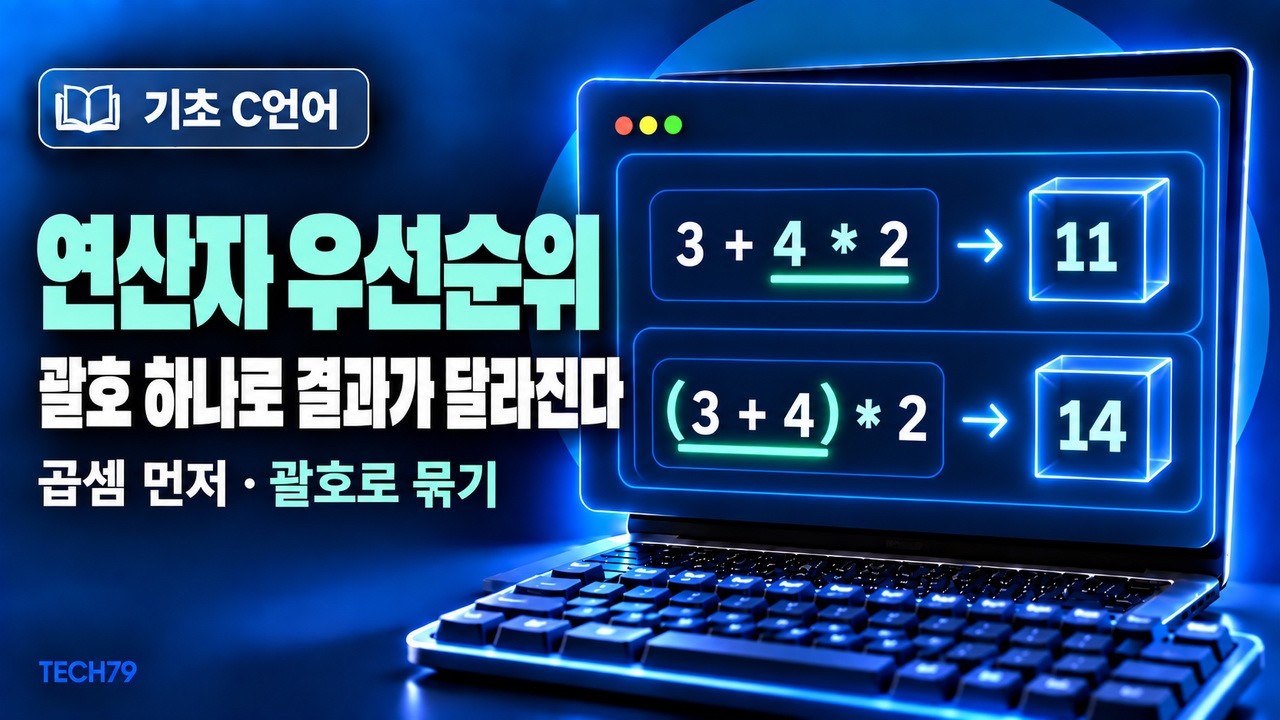 연산자 우선순위 — 산술·비교·논리 연산과 괄호