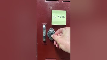 How to open a PE locker combination - Divisadero MS