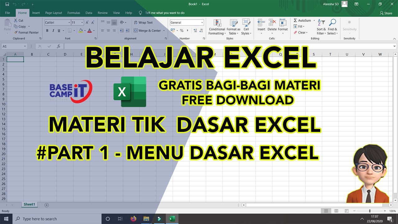 PART 1 | PENGENALAN MICROSOFT EXCEL 2016 | BELAJAR EXCEL  