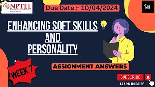 NPTEL Enhancing Soft Skills and Personality Week 7 Assignment Answers | Jan 2024 | Learn in brief screenshot 3
