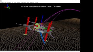 Quadrotor drone cable dynamics.