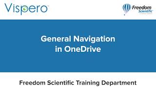 Celebrity General Navigation in Microsoft OneDrive with JAWS Profile