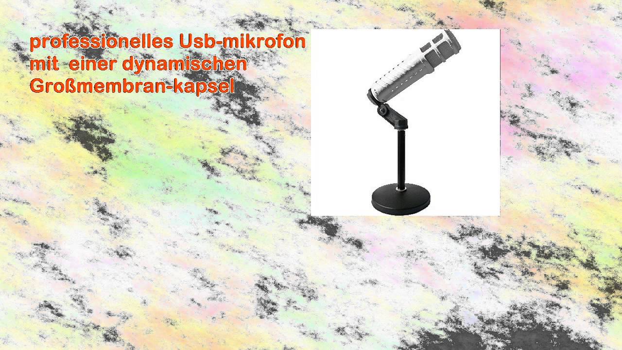 Rode Podcaster Usb Dynamisches Mikrofon Keepdrum Tischstativ Mikrofonstativ Ms032