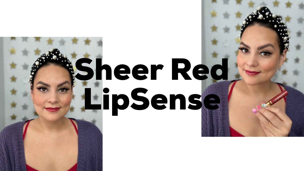 Sheer Red LipSense Try-on SeneGence