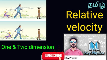 relative velocity||one dimension||two dimension||kinematics||STD 11 Physics||Tamil