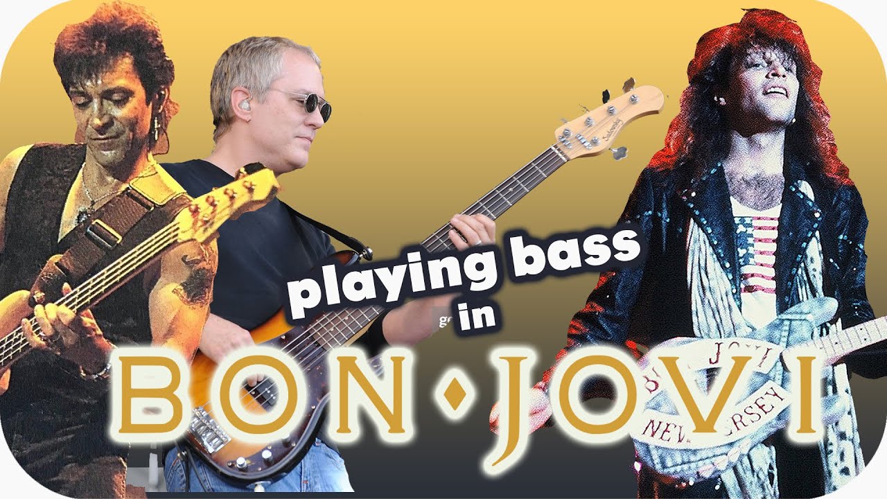 Playing bass in Bon Jovi - Alec John Such and Hugh McDonald - Bass ...
