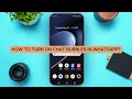 How To Turn On Chat Bubbles In WhatsApp | Fix Chat Heads Not Showing On Android 2026