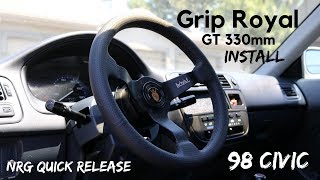 Grip Royal wheel & NRG quick release and short hub install
