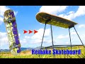 スケートボードを椅子にリメイク！男前なカッコイイ椅子に仕上がりました【キャンプ用品DIY】Remake skateboard on chair