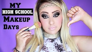 How I Did My Makeup In High School CHALLENGE!