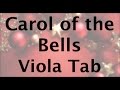 Learn Carol of the Bells on Viola - How to Play Tutorial