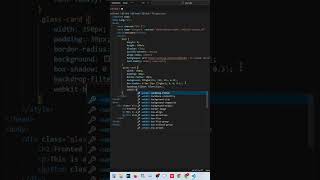 Create a Frosted Glass Effect with HTML & CSS!#background_change #background #htmlcss #javascript