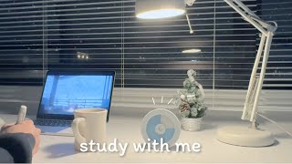 STUDY WITH ME !  / 1hour / Relaxing Music & Calm Night in Japan