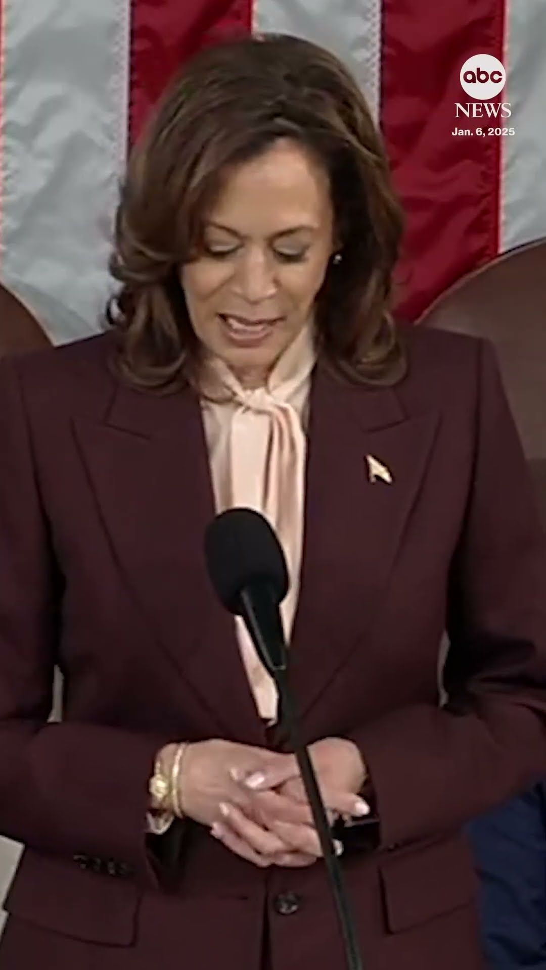 Kamala Harris certifies election for Donald Trump