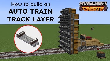 How to build an AUTO TRAIN TRACK MACHINE with the create mod