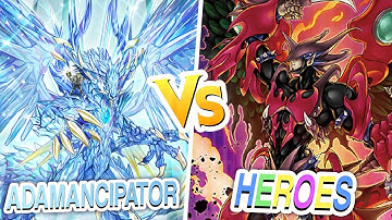 Duel Ignition! Adamancipator vs. Heroes | Yu-Gi-Oh!