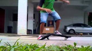 Double kickflip on a Ripstik