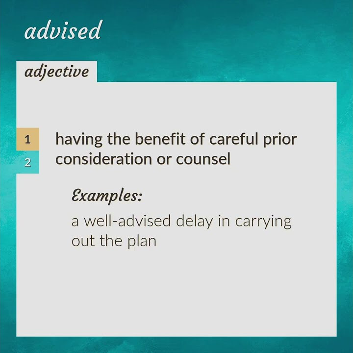 Advised Meaning Of Advised YouTube advised-meaning-of-advised-youtube