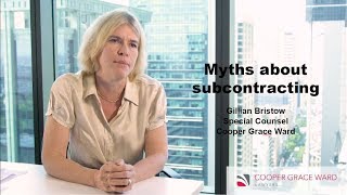 Gillian Bristow on Myths About Subcontracting