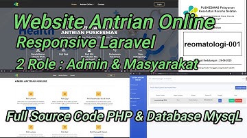 Source Code Aplikasi Antrian Online Laravel | Source Code Sistem Antrian Online | Web Antrian Online