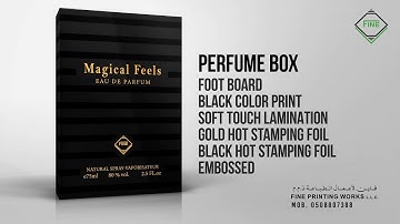 Luxury Perfume Box 3d animation video | Fine Printing press