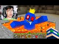 I scared my friend as rainbow friends in minecraft