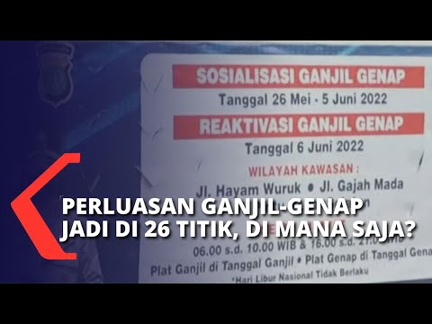 Uji Coba Perluasan Ganjil-Genap Jakarta Diterapkan Hari Ini! Ada 26 Titik, Simak di Sini!