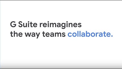 Reimagine how teams collaborate with G Suite