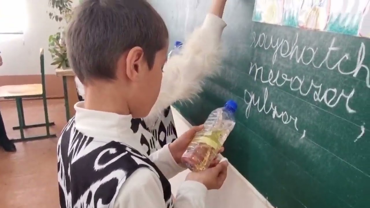 Ochiq dars.,,Suv ichidagi soʻzlarni oʻqib, yozish'' metodi 3-D sinf