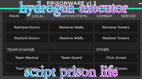 hydrogen executor script prison life go to pin comment to try the script or description enjoy