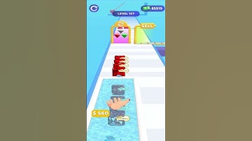 Gem Stack Run ❤️💪 All Level Gameplay Android, IOS Level #107 #shorts #shortGameplay #viral