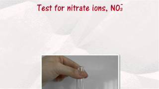 Test for Anions