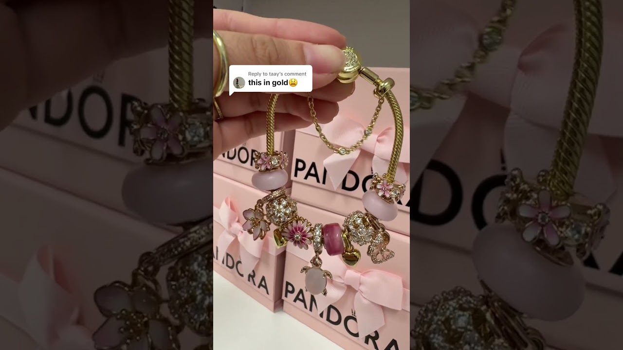 Yes Pandora has real gold bracelets