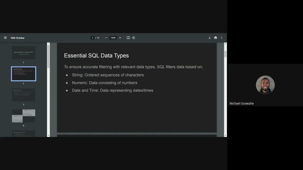Using SQL in Linux OS Part 2| Advanced SQL Commands for Cybersecurity| TEFEM Africa Fellowship 2024