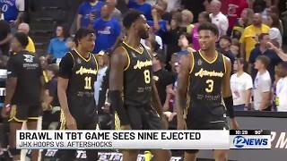 Brawl in TBT game between JHX Hoops and AfterShocks sees nine ejected