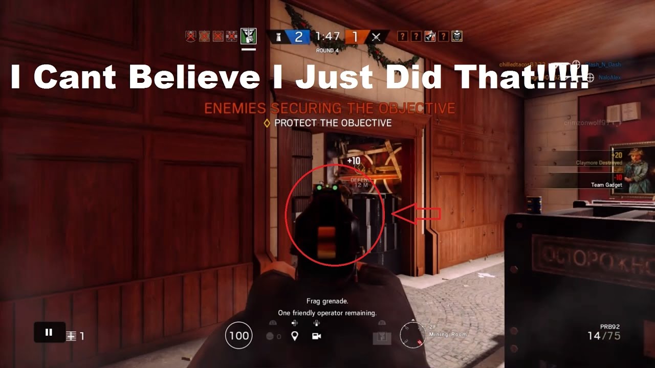 rainbow six siege going off 1v5 ace clutch ranked games