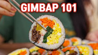 EASY Authentic GIMBAP Korean Rolls At Home!