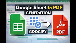How to Convert Google Sheet to PDF Document