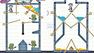 PENCIL BOY PULL THE PIN | RESCUE PRINCESS ALL LEVELS #150 GAMEPLAY