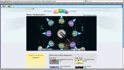 Meteor Multiplication Game