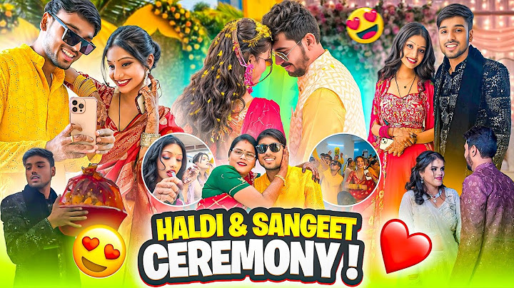 Disha ki haldi or sangeet ceremony 😍 kal shaadi hone vali hai 😔