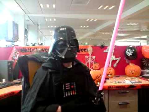 SWK Andy Leach with Vader voice changing helmet
