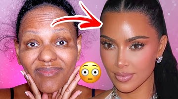 Makeup Transformation Kim Kardashian Inspired 😱🔥🔥 #makeuptutorial 