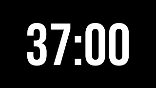 37 Minute Timer  | Black Screen Timer Without Tick Sounds |  2220 Seconds Timer