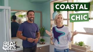 Budget-friendly Coastal Style Bathroom Makeover | Great Home Ideas