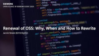 Renewal of OSS: Why, When and How to Rewrite