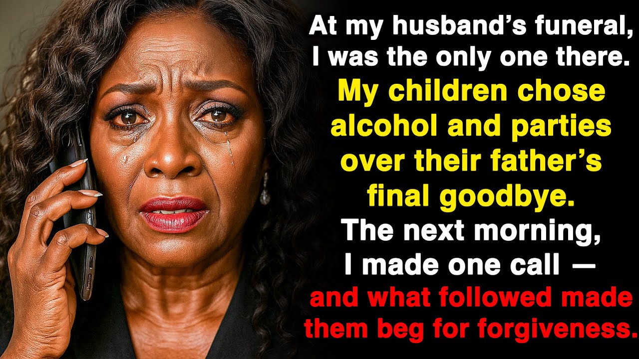 My children chose to party instead of coming to their dad’s funeral. So I made one call for...