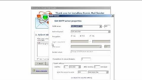 Atomic Mail Sender Configuration
